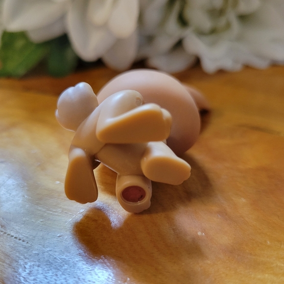 Littlest Pet Shop LPS #28 Bunny Rabbit Tan White Purple Eyes C - Picture 10 of 12